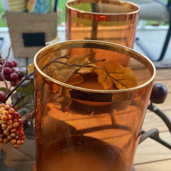 Nearly Natural Pumpkin, Artificial Fall Arrangement Candelabrum Decor - Picture 5 of 6